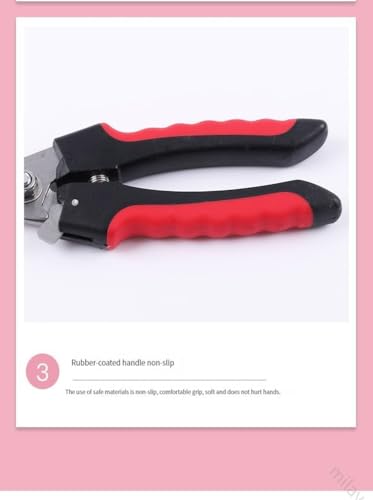 Professional Dog Nail Clippers, Pet Nail Trimmer with Safety Guard, Dog Toenail Clippers for Small & Medium Dogs, Cat & Dog Nail Cutter, Non Slip Handle, Nail Clipper Set with File