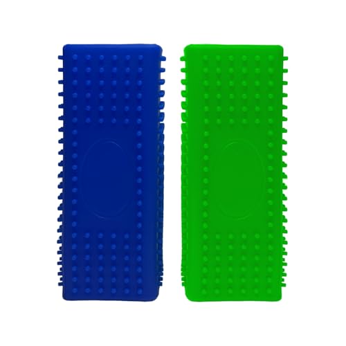 2pcs Pet Hair Remover, Dog Cat Block Roller Cleaner, Car Carpet Cleaner Brush for Small Animals, Pet Hair Removal Tool for Interior, Furniture, Sofa, Car Seat (Blue+Green) - color: Blue+Green