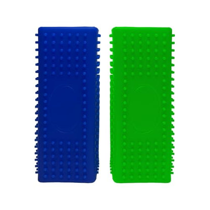 2pcs Pet Hair Remover, Dog Cat Block Roller Cleaner, Car Carpet Cleaner Brush for Small Animals, Pet Hair Removal Tool for Interior, Furniture, Sofa, Car Seat (Blue+Green) - color: Blue+Green