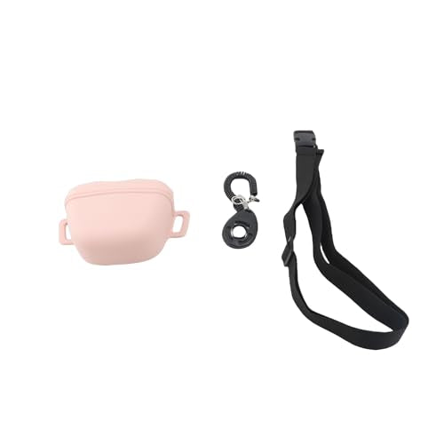 YUYTE Silicone Dog Pouch, Silicone Dog Pouch with Waist Belt - Portable Pet Training Bag with Magnetic Closure for Convenient Walks and Training (Pink) - color: Pink