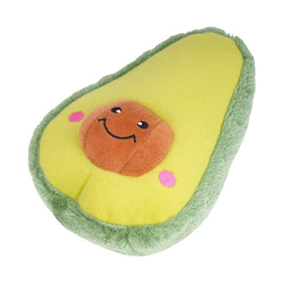 ZippyPaws NomNomz - Dog Squeaky Toys to Keep Them Busy, Funny Food Plush for Small, Medium, & Large Dogs, Cute Stuffed Puppy Toy, Pet Products, Gift for Dogs of All Breeds, Soft and Cuddly - Avocado - color: Avocado