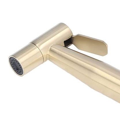 Bidet Sprayer, Bidet Sprayer for Deep Bathroom Toilet Hotel Toilet (A Brushed Gold)