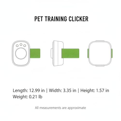 Dog Training Clicker with Wrist Strap - Battery-Free ABS Plastic Tool for Precise Sound Cues (1 Pack, Black)