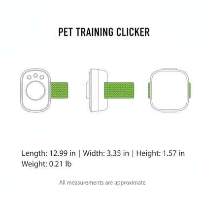 Dog Training Clicker with Wrist Strap - Battery-Free ABS Plastic Tool for Precise Sound Cues (1 Pack, Black)