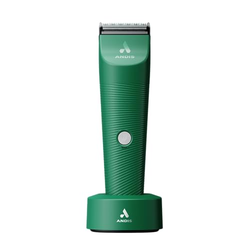 Andis 79085 Vida 5-in-1 Cordless Adjustable Blade Pet Hair Clipper, 11-Piece Kit, Non-Slip Design, Slim Profile, Versitile Fit, Grooming, Green - color: Green