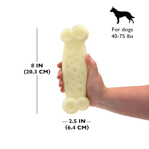 Chew King by Mammoth Gear Nylon Bones, Textured Bacon Flavored Chew Toy - size: Medium, style: Bones (2 Pack)