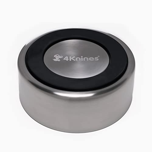 4Knines Stainless Steel Dog Bowl – Heavy Duty Non-Slip Large Pet Food and Water Bowl for Dogs and Puppies, Double-Walled, Spill Resistant, Rust Proof, Easy Clean, 64oz Capacity - Pink - color: Pink