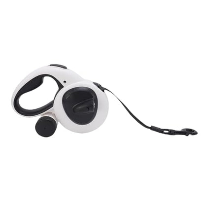 Retractable Dog Leash, Pet Walking Leash with One Handed Brake, Reflective Strips and LED Light, Heavy Duty for Small and Medium Dogs (Large Size(21x15in)) - size: Large Size(21x15in), style: Large Size(21x15in)