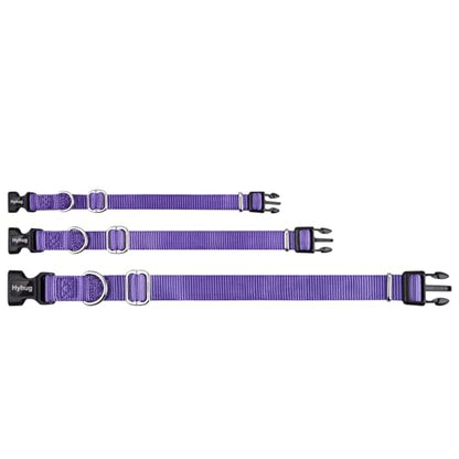 Hyhug Small Dog Collar Quick-Release Purple| Heavy-Duty Nylon Puppy Collar, Adjustable & Durable Pet Supplies for Boy & Girl Dogs (Small, Ultra Violet) - color: Ultra Violet, size: Small