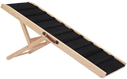 Large Dog Pet Ramp Stairs for Bed Car Truck Couch SUV,Dog Pet Ramp for Small Large Dogs Pets to Get on High Bed Truck Couch Sofa - size: Large