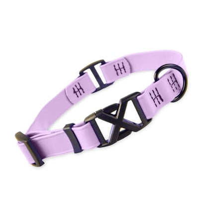 DogTraxs Light Duty Biothane Dog Collar, Lavender Purple, 1" W x 19-22" L | Large Dogs, Waterproof, Quick Release Adjustable Buckle - color: Lavender Purple, size: 1" x 19-22"