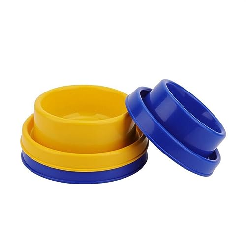 Ants Away Dog Bowl Cat Puppy Food Bowls Round No Spill Eating Feeder for Small Animals Blue S - color: Blue, size: Small