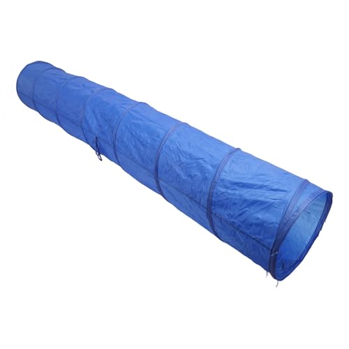 Naroote Dog Equipment, Training Equipment for Dogs Dog Tunnel with Carry Bag 19.7 X 118.1in Oxford Fabric Dog Tunnel, Foldable Cat Pet Training Tunnel for