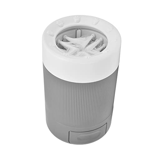 Portable Dog Cleaner Cup, Lightweight Pet Washing Tool with Soft, Durable ABS Material Washer for Home and Travel Use (Grey) - color: Grey