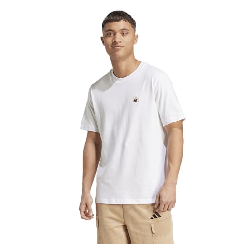 adidas Men's Dog Patch Graphic T-Shirt - color: White/Hoop, size: XX-Large