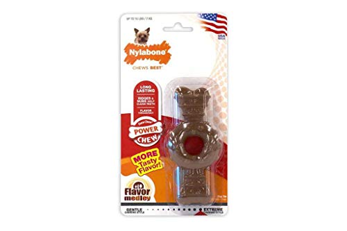 Nylabone Durachew Textured Ring Bone Chicken Blister Card Petite