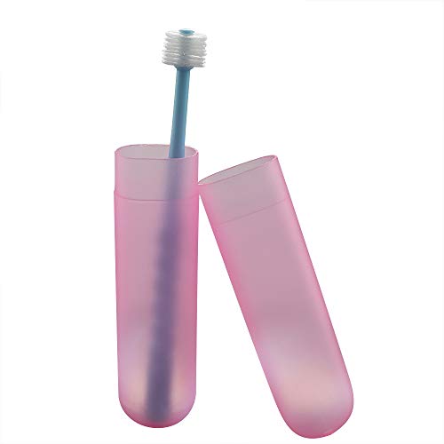 VTurboWay 360-Degree Pet Toothbrush for Puppy, Small Dog and Cat, Colors May Vary