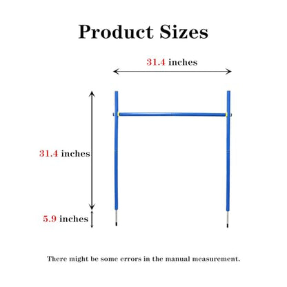 Dog Agility Jumps Adjustable Dog Hurdles with Weave Poles - Multifunctional Training Equipment for Backyard & Outdoor Obstacle Course