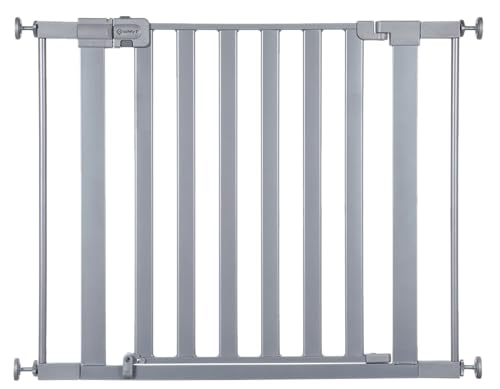 Safety 1st Walk Through Baby Gate with Door, Adjustable Pressure Mount Lift, Dog Gates, Fits 29"-38" Wide, 1-Pack, Silver - color: Silver, size: 1-Pack
