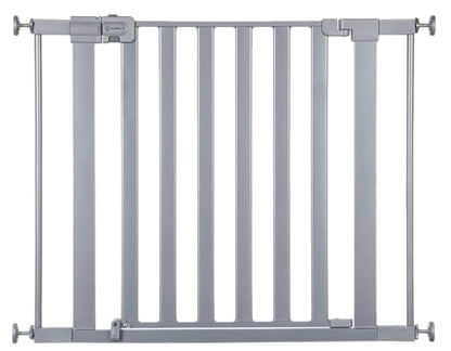 Safety 1st Walk Through Baby Gate with Door, Adjustable Pressure Mount Lift, Dog Gates, Fits 29"-38" Wide, 1-Pack, Silver - color: Silver, size: 1-Pack