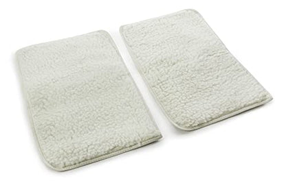 Sherpa Replacement Liners for Travel Pet Carriers - Soft Absorbent Cat & Dog Kennel Pad with Waterproof Backing, Machine Washable Crate Pads, 19x12.25in - 2 Pack, White, Large - size: Large