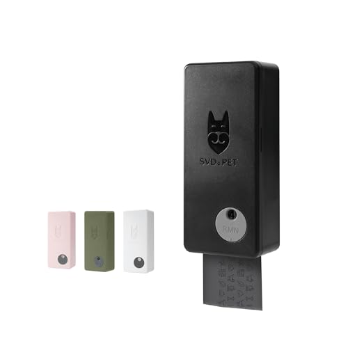 SVD.PET Dog Poop Bag Dispenser, Outdoor or Indoor Pet Waste Bag Dispenser Station, Wall Mount or Hanging with Strap. Easy to Refill Magnetic Cover (Black, Dispenser only) - color: Black