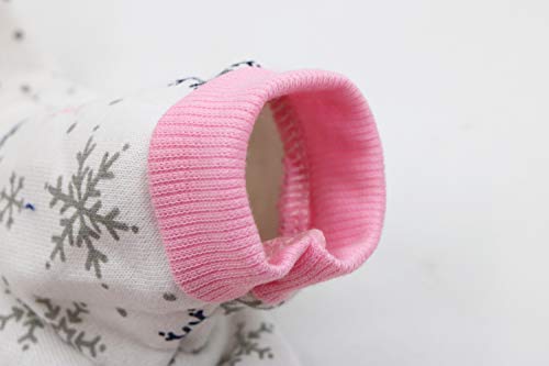 Dog Shirts Winter Fleece Hoodie Puppy Christmas Snowflake T Shirt for Small Dogs, XS - color: Snowflake, size: X-Small (Under 3.3lb)