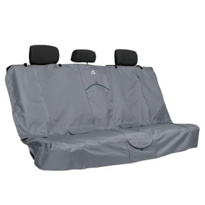 Kurgo Rover Extended Bench Seat Cover for Dogs, Car Bench Seat Covers, Back Seat Cover Protector for Pets, Water Resistant, Contains Seat Anchors, Scratch Proof, 63" Wide for SUVs and Trucks, Charcoal