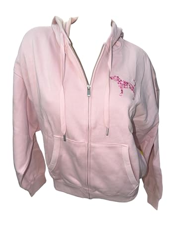 Victoria's Secret PINK Ivy Fleece Full Zip Hoodie Pink Dog Logo New Women - size: X-Small