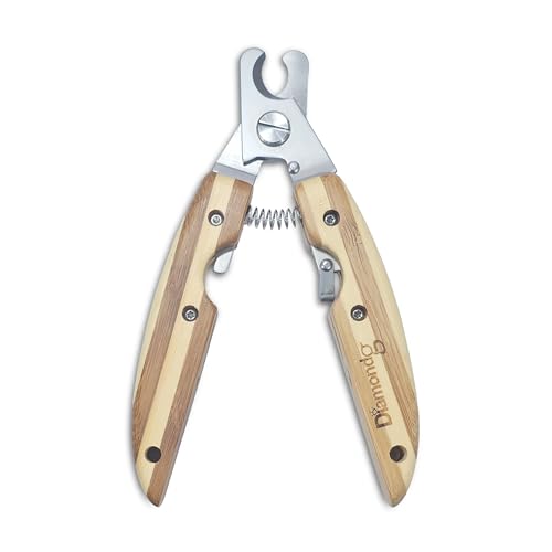 Diamondg Big Dog Heavy Duty Dog Nail Clipper and Trimmer with Full Length Hardened Steel and Wooden Handle - color: Beige