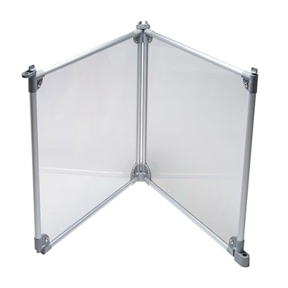 Front Row Foldable Dog Playpen – Durable and Portable Puppy Playpen for Exercise, Rest & Play – Clear Fence Panels with Aluminum Rods and Crate for Dogs and Other Small Pets (Silver, 2-Panel) - color: Silver