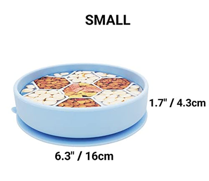Mr. Peanut's Interactive Slow Feed Dog Bowl, Fun Healthy Bloat Stop Feeder (Small) - size: Small