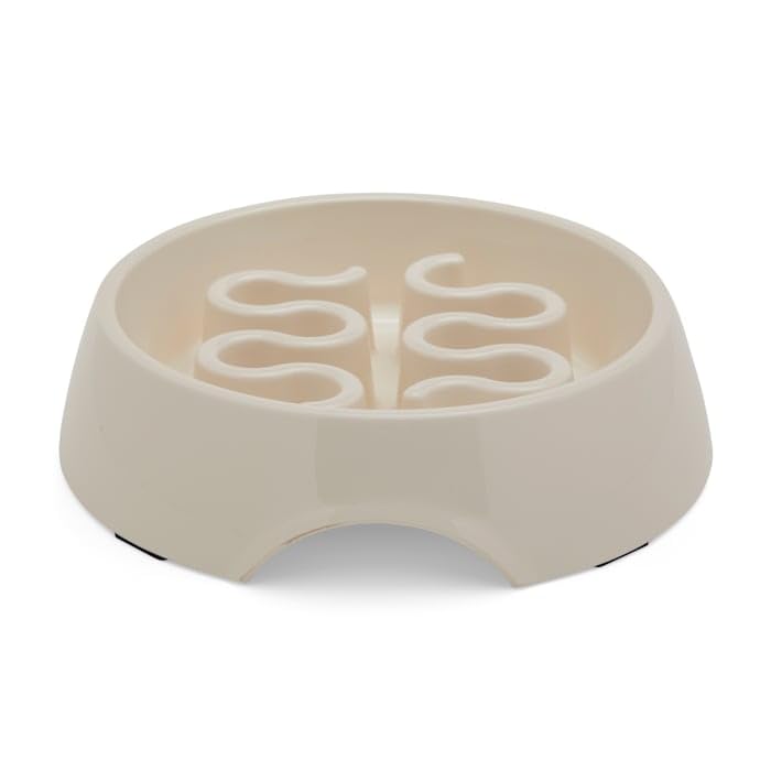 EveryYay by Petco Take it Slow White Slow Feeder Pet Bowl 2.5 Cups - size: Medium