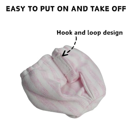 Washable Squirrel Diapers - Extra Small Reusable Pet Cloth Diapers Highly Absorbent Leak-Proof Urine Wet Pants with Adjustable Waistline for Indoor Squirrel (Pink, M (3.9" - 6.3"), Count, 1) - color: Pink