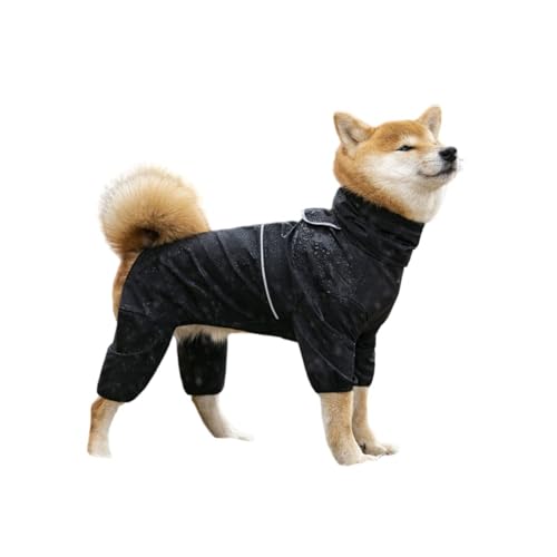 Pet Dog Four Leg Windbreaker, Waterproof and Windproof, Medium to Large Dog Belly Suit - color: Reflective camouflage color