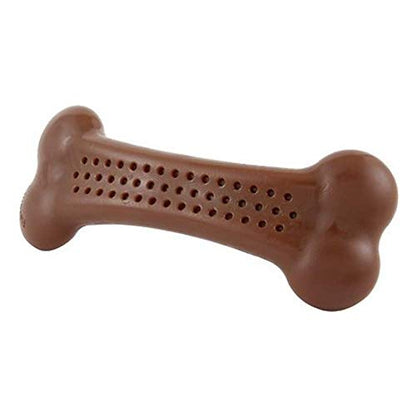 Pet Qwerks Flavorit BarkBone - Fillable Dog Bone for Moderate Chewers - Peanut Butter Flavor - 6.75", Made in USA (Pack of 4) - size: Large (Pack of 4)