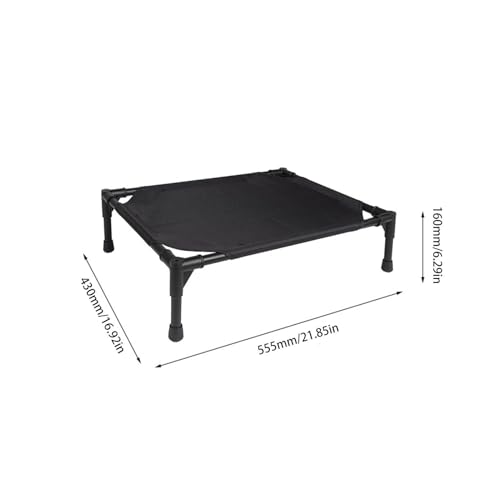 Elevated Dog Bed - Foldable Pet Cot with Canopy, Portable Durable Oxford Fabric Bed, Removable Cover for Camping Beach Trips, Lightweight Travel-Friendly Pet Lounger, Extra Carrying Bag Included - size: pet camp bed