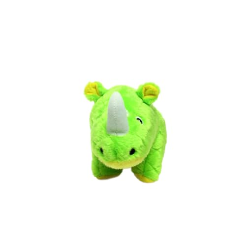 MIGHTY- Safari Rhino - Squeaker-Multiple Layers. Made Durable, Strong & Tough. Interactive Play Dog Toy (Tug, Toss & Fetch). Machine Washable & Floats | Ultra Durable Plush Toy with Multiple Layers & Reinforced Seams , Washable and Floats , Mighty® Constr