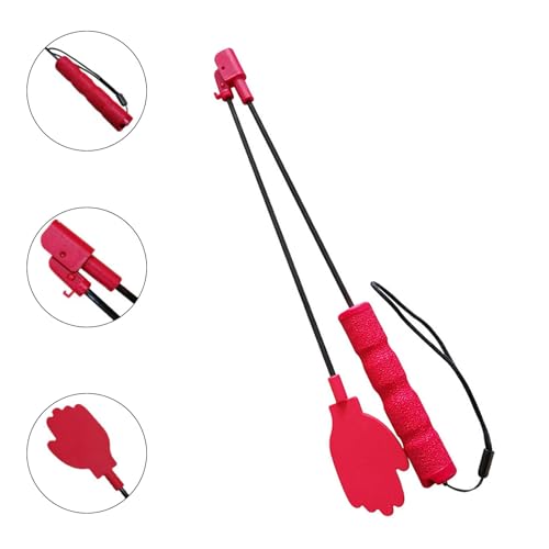Dog Training Stick,Interactive Dog Training Whip,Foldable Silicone Whip,Anti-Slip Handle,Teasing Stick for Dogs
