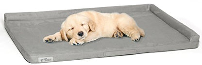PetFusion PuppyChoice Dog Crate Bed | Durable Microsuede Cover, Solid Foam, Waterproof Liner | Removable Washable Crate Pad Cover. Replacements Covers & Blankets Also Avail | 1 Year Warr. - size: XXL - Fits 48" Crate
