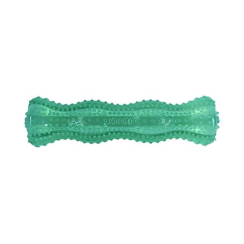 KONG Squeezz Dental Stick - Dog Toy for Cleaning Teeth - Flexible Chew Toy for Gentle & Mild Chewers - for Medium/Large Dogs - style: Stick