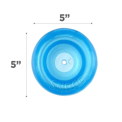 Outward Hound by Planet Dog Snoop Dog Toy – Treat‑Dispenser Puzzle Ball, Interactive Slow Feeder, Medium to Large Dogs, Bouncy & Mint-Infused, Blue, 5" - color: Blue
