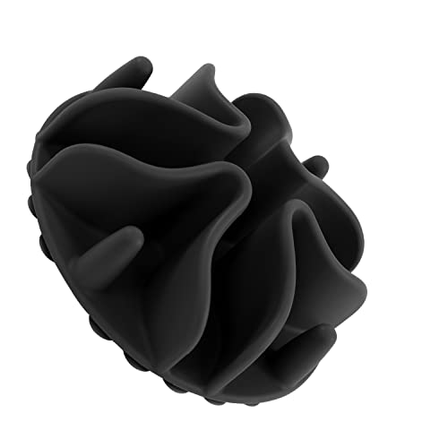 Jaoul Slow Feeder Dog Bowls Insert, Puzzle Slow Feeder Insert with 51 Octopus Suction Cups for Medium Large Size Dog Food Bowl Over 6.5" Wide (Black) - color: Black, size: Large(5.5 inch)