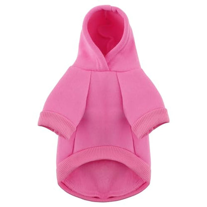 Paiaite Pink Chihuahua Dog Hoodie: Keep Your Pup Warm and Stylish with a 'The Dog Face' Printed Sweatshirt Pet Clothes, and Sweater Coat All in One Perfect for Winter and Cool Summer Nights! Pink S - color: Pink, size: S-(3~5.5lb) | Chest(~15.7")