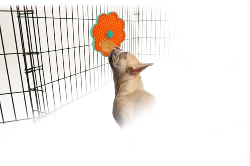 2 in 1 Lick Mat for Crate Training, Dog Slow Feeder Anxiety Relief Enrichment Pad with Suction Cups, Dishwasher Safe, BPA-Free Silicone for Small & Medium Dogs, 1 Pack - size: 1