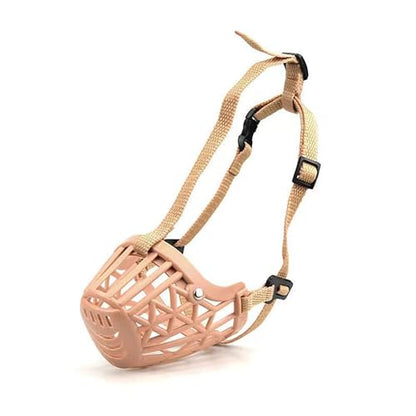 Classic Basket Dog Muzzle - Dog can Pant and Drink,Breathable Adjustable Padded Muzzle for Small Medium Large Dogs,Prevents Biting Barking and Chewing (Brown, 5#L) - color: Brown, size: 5#L
