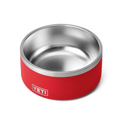 YETI Boomer 8, Stainless Steel, Non-Slip Dog Bowl, Holds 64 Ounces - color: Rescue Red