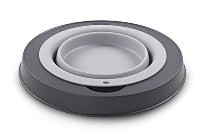 Dexas Pets Single Elevated Pet Feeder/Pet Bowl, Large/ 4 Cup Capacity, Light Gray - color: Light Gray, size: Large/4 Cup Capacity