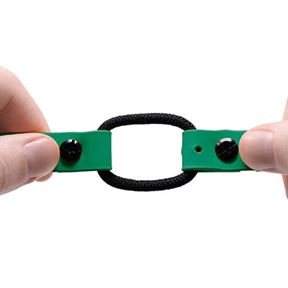 Educator 1-Inch Dog Training Collar Strap – ONLY Fits FE-580, ET-800 & UL-1200 Receivers – NOT Compatible with Mini Educator (ET-300/ET-400) – Quick Snap Biothane Bungee Collar, Green - color: Green