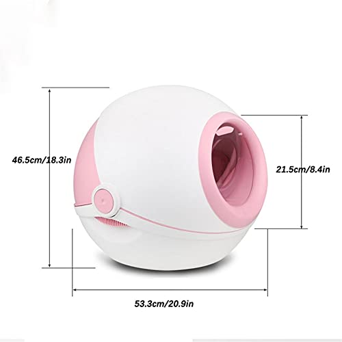Dog Potty Training Toilet ﻿ Pet Cat Litter Box Tray Fully Enclosed Extra Large Toilet Nesting Training System Easy Cleaning Filter Pan Waterproof Space Capsule(A)